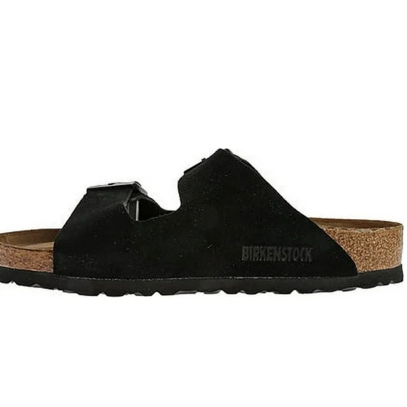 BIRKENSTOCK Arizona Soft Footbed Black Suede Unisex Sandals Size 42 NWT - Picture 6 of 9